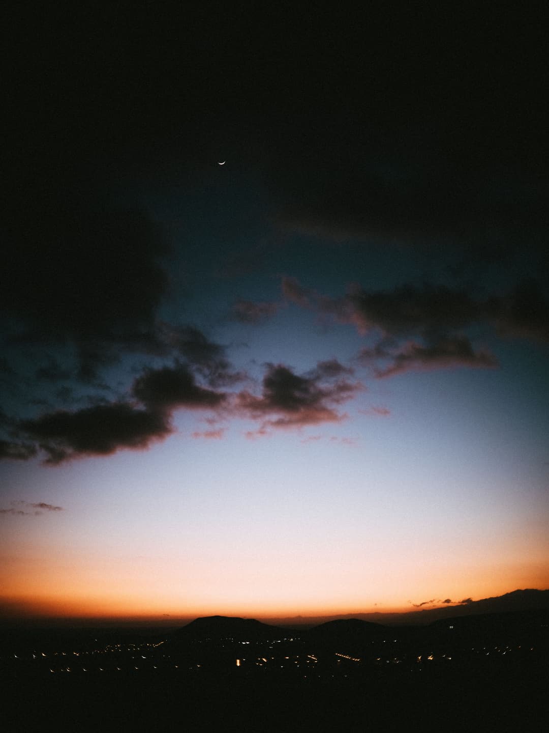 EVENING VIBES - clouds, landscape, moon - photograph 2 of 10 by Marco Meyer, 2022