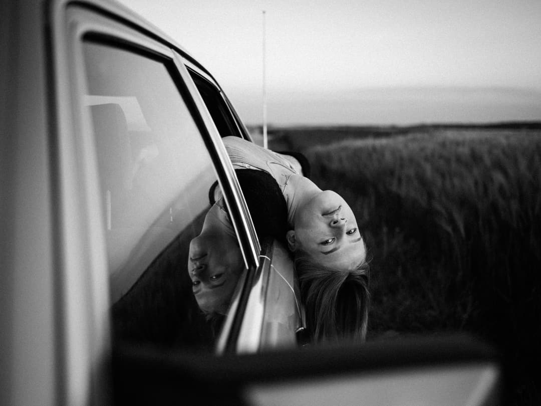 GIRL, CAR, SUNSET - portrait, editorial, outdoor - photograph 2 of 17 by Marco Meyer in Bavaria, Germany, 2025