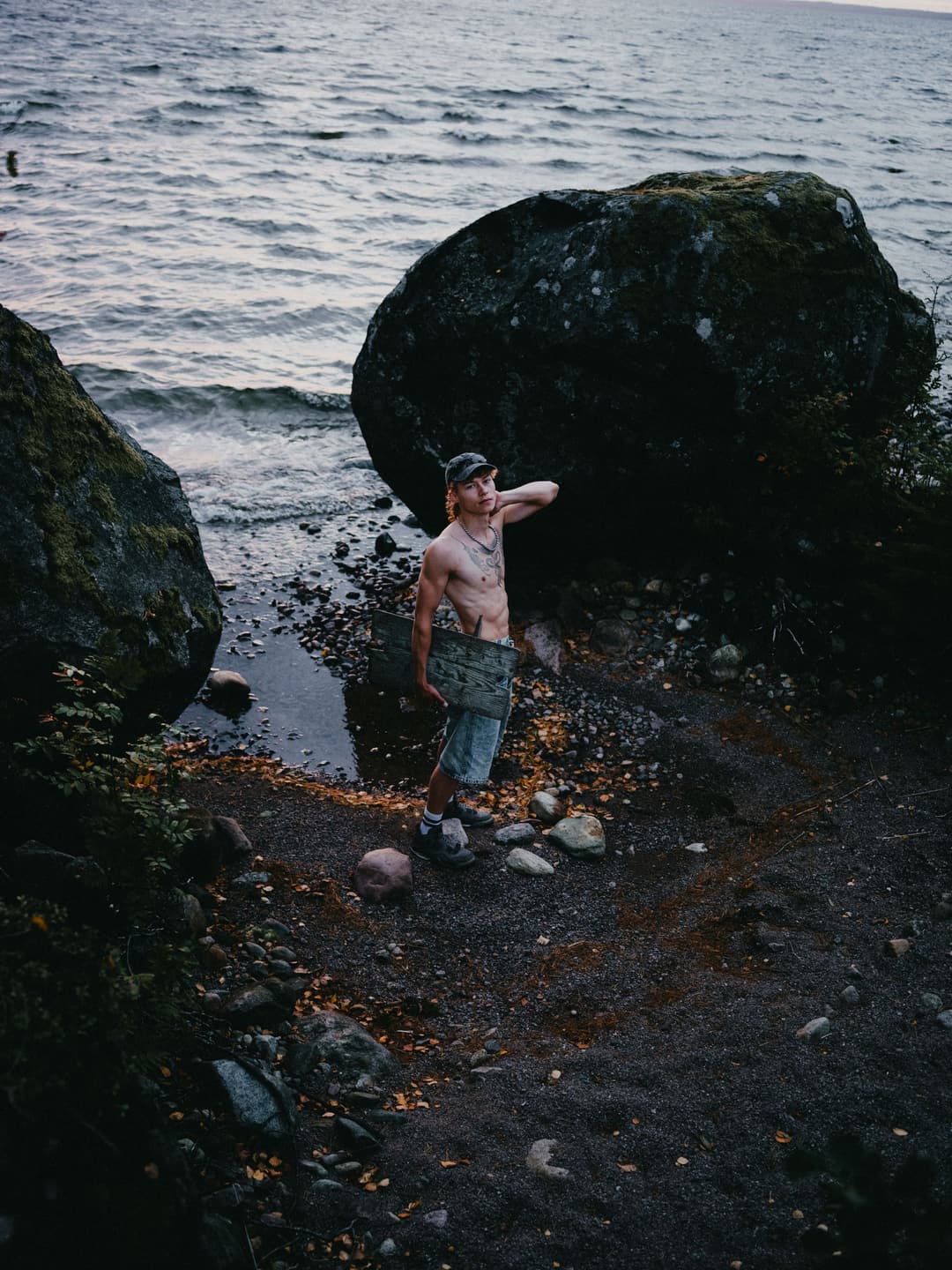Sweden lake - portrait, editorial, male model - photograph 2 of 26 by Marco Meyer in Tived, Sweden, 2026