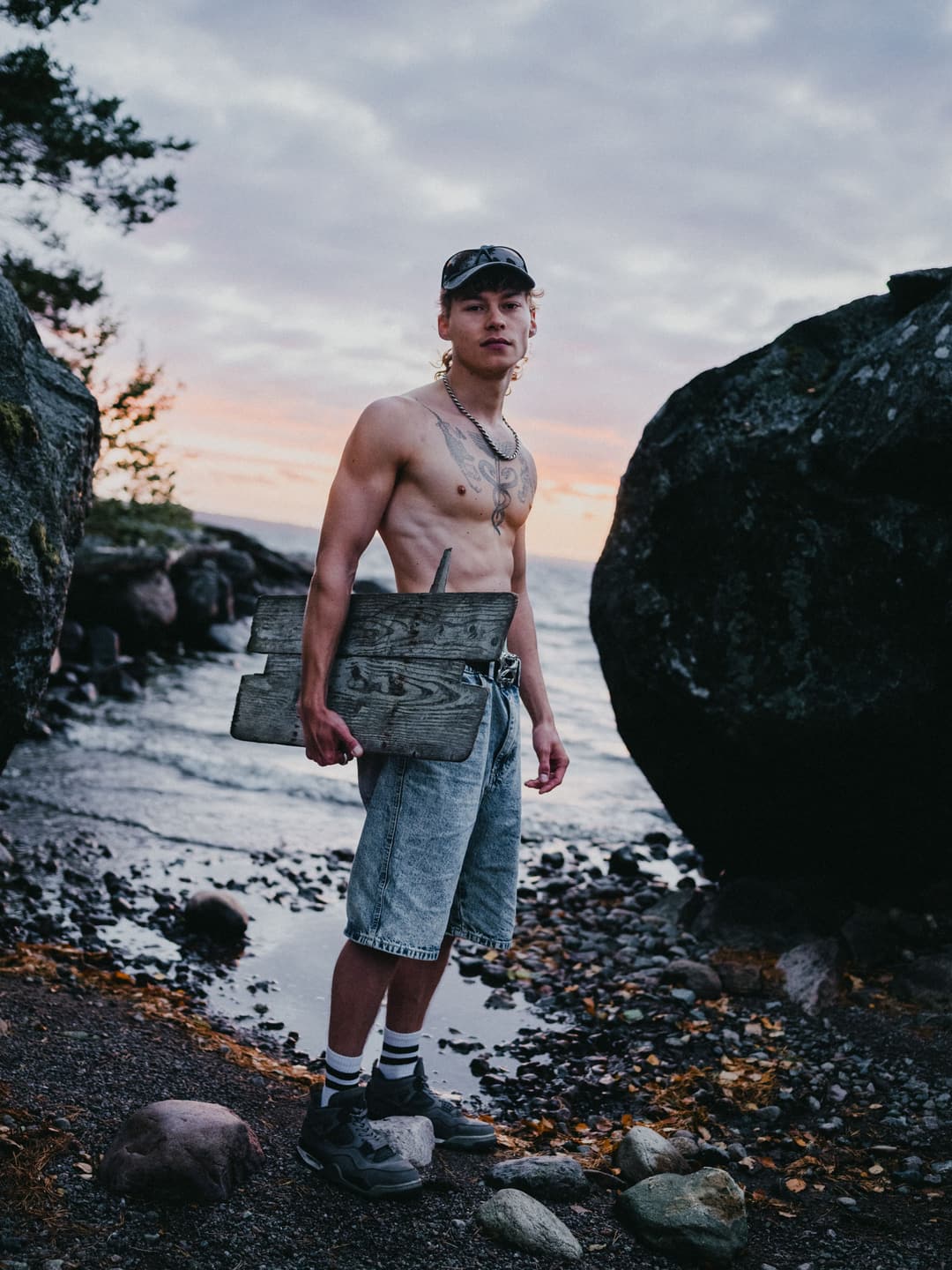 Sweden lake - portrait, editorial, male model - photograph 3 of 26 by Marco Meyer in Tived, Sweden, 2026