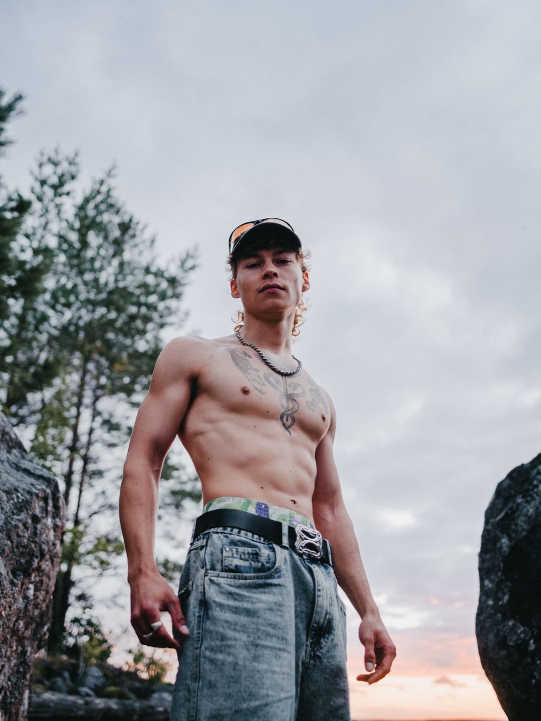 Sweden lake - portrait, editorial, male model - photograph 5 of 26 by Marco Meyer in Tived, Sweden, 2026
