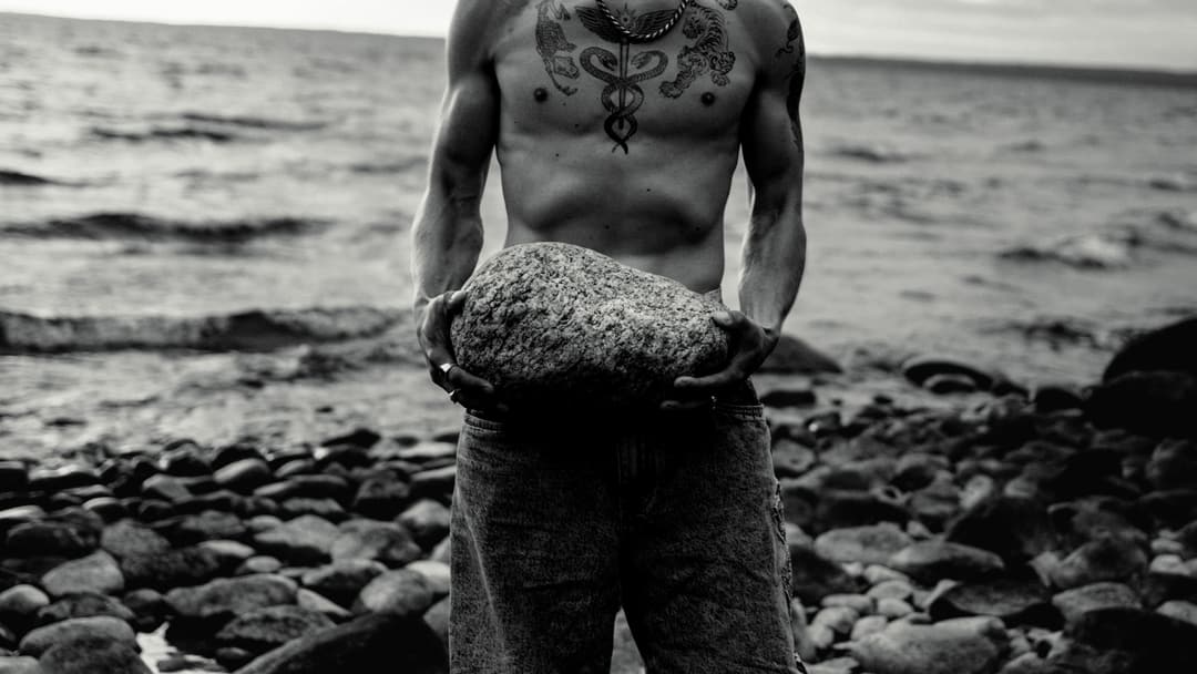 Sweden lake - portrait, editorial, male model - photograph 13 of 26 by Marco Meyer in Tived, Sweden, 2026
