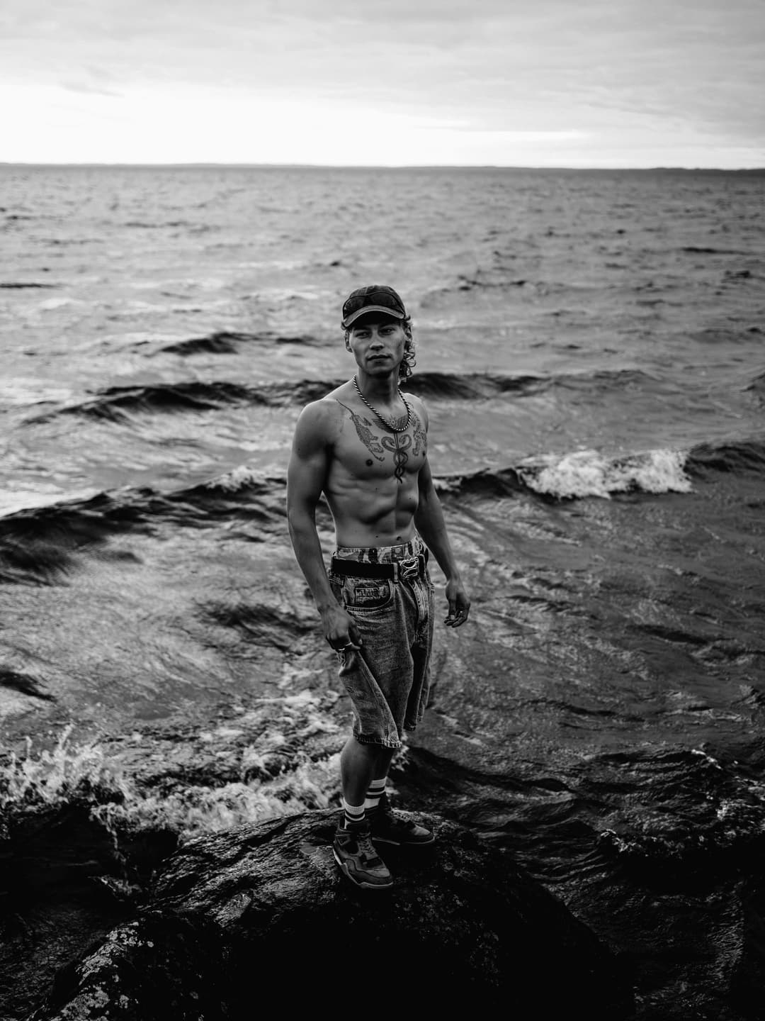 Sweden lake - portrait, editorial, male model - photograph 15 of 26 by Marco Meyer in Tived, Sweden, 2026