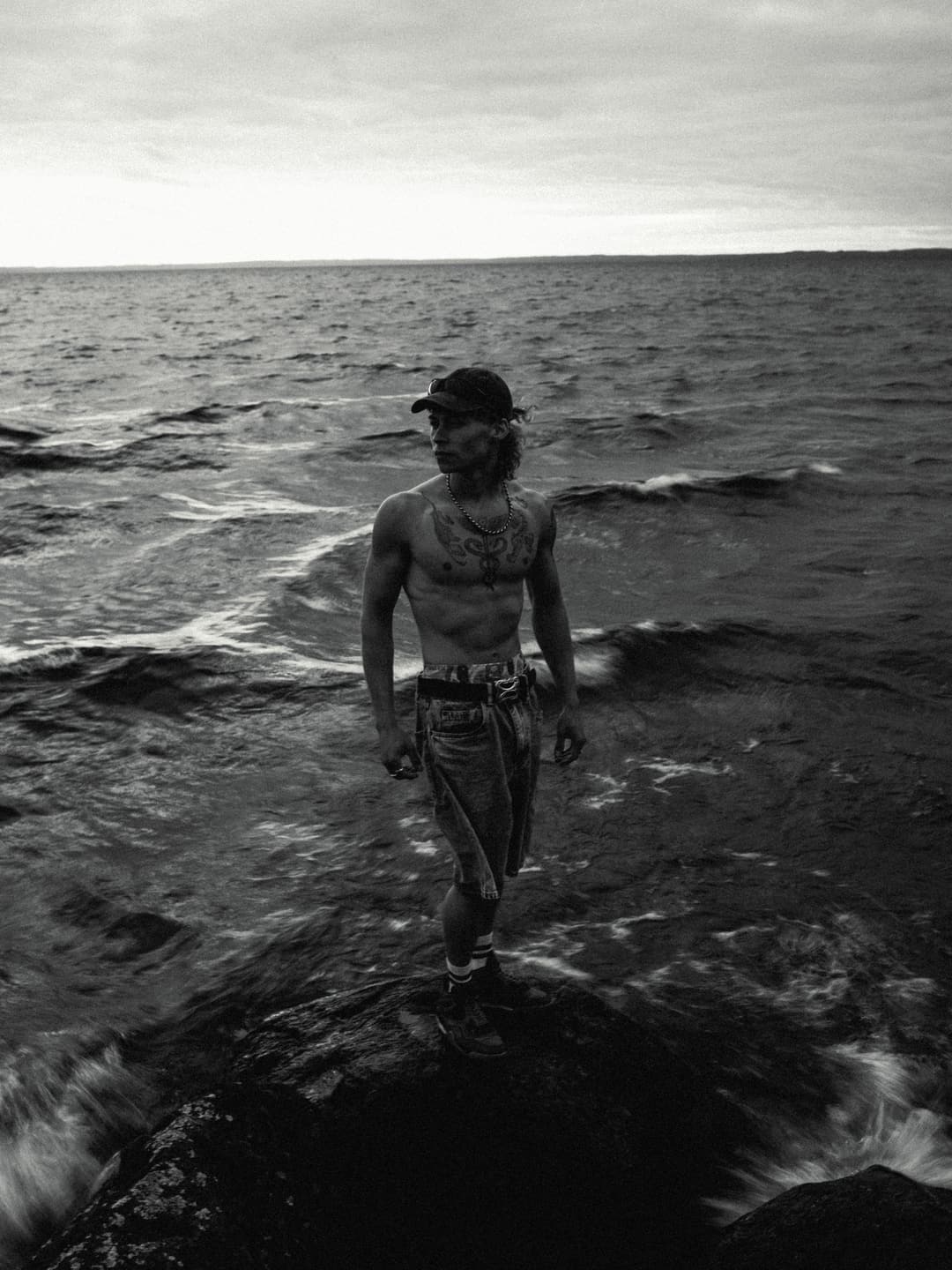 Sweden lake - portrait, editorial, male model - photograph 17 of 26 by Marco Meyer in Tived, Sweden, 2026