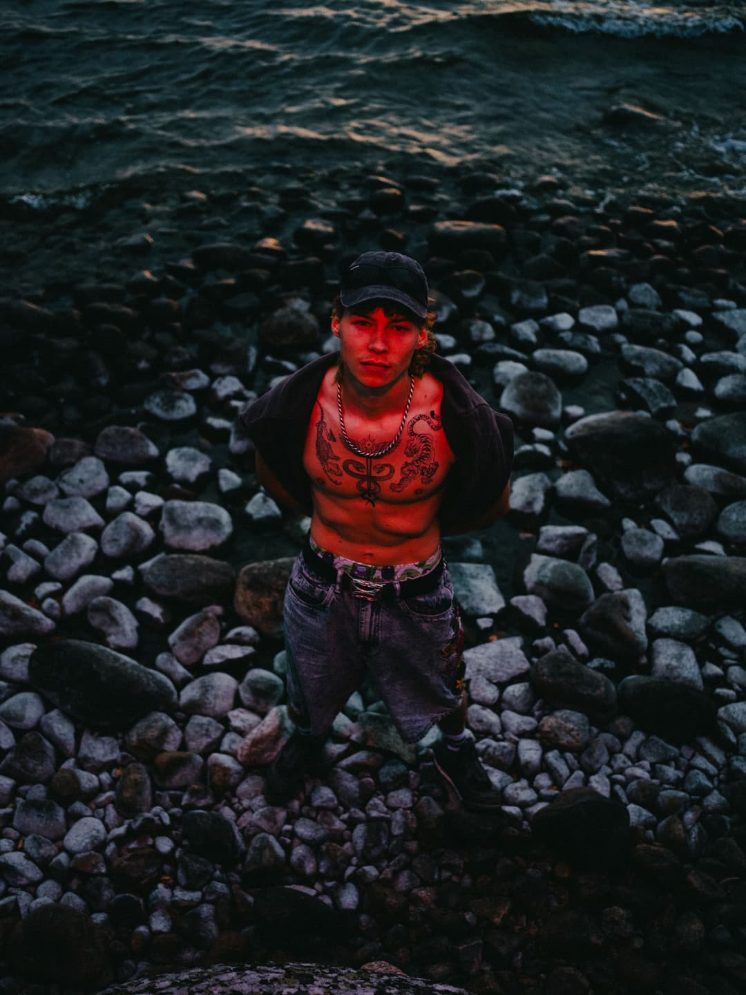 Sweden lake - portrait, editorial, male model - photograph 20 of 26 by Marco Meyer in Tived, Sweden, 2026