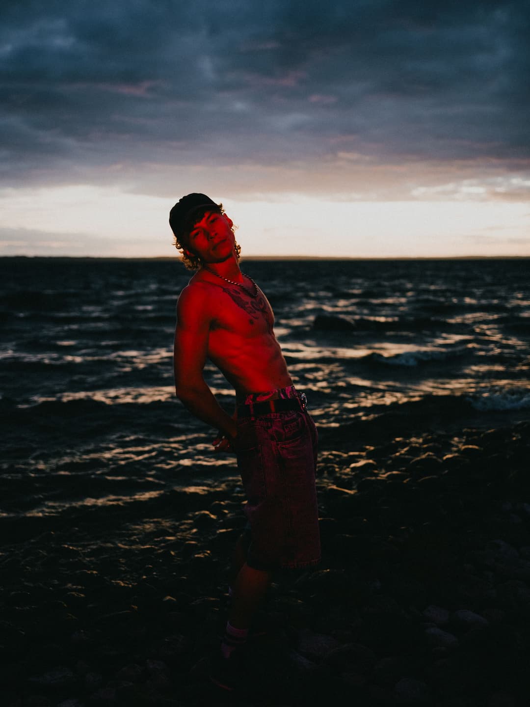 Sweden lake - portrait, editorial, male model - photograph 22 of 26 by Marco Meyer in Tived, Sweden, 2026
