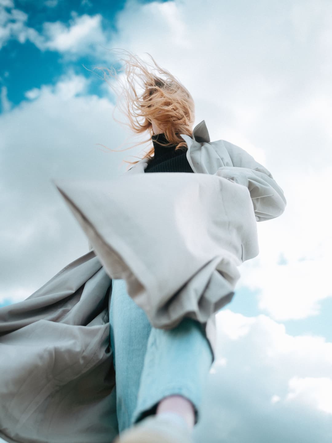 WIND AGAINST BLUE - portrait, natural light, fujifilm - photograph 5 of 12 by Marco Meyer in Augsburg, Germany, 2024